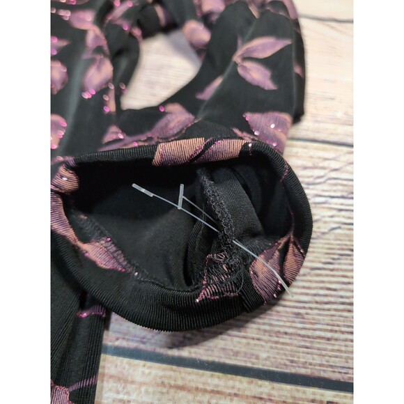 JBS LTD Top Metallic Pink Sparkle Cowl Neck/Back Vintage Size XL Holiday Festive - Picture 16 of 16